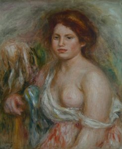 Ritratto di modella in busto da Pierre Auguste Renoir
